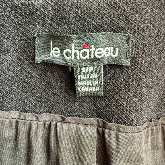 Le Chateau Classic Black Blazer Size S Work Office Formal Minimalist Evening - Picture 3 of 15